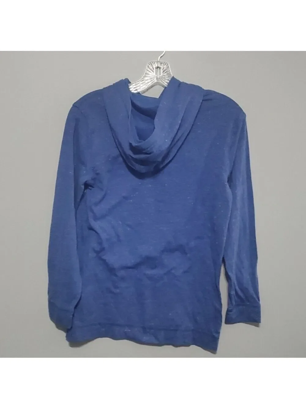 Old Navy Hoodie Pullover Hustle blue yellow lightweight boys size XL 14 - 16